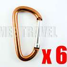 Straight Gate D Shaped Camo Carabiner 6mm Key Ring  
