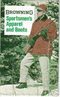 Vintage 1968 BROWNING Apparel Boots Advertising Flyer  