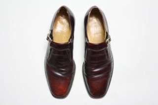 Vintage Nettleton Burgundy Leather Buckle Loafer Shoe 9 D  