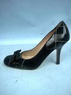 Tahari Varsity Black Leather/Suede Pumps   Size 8 1/2M  