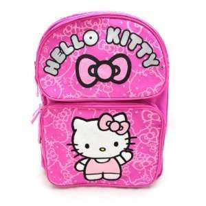  Hello Kitty PINK GLITTER FACE School Backpack Bag with Hello Kitty 