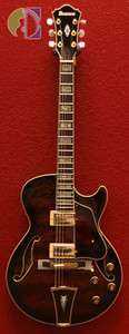 Ibanez AG95 Hollowbody Electric Guitar, Dark Brown Sunburst, FREE 