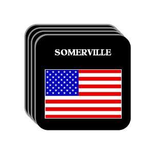  US Flag   Somerville, Massachusetts (MA) Set of 4 Mini 