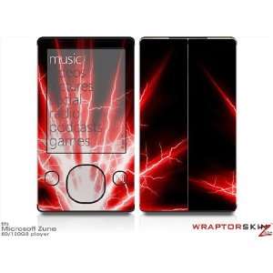 Zune 80/120GB Skin Kit   Lightning Red plus Free Screen Protector by 