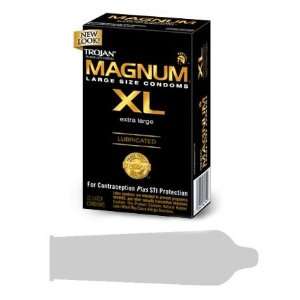  Trojan Magnum Xl 12 Pack   Condoms: Health & Personal Care