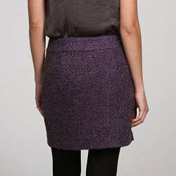 MICHAEL Michael Kors Womens Purple Wool Blend Skirt  Overstock