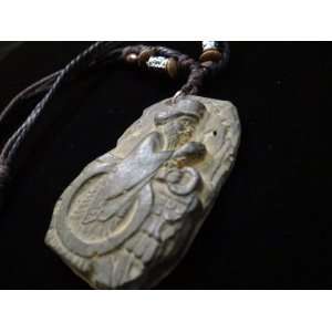 Antique Look Stone Style Farvahar Necklace Iranian Persian Gift Iran 