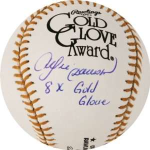   Cubs Autographed Gold Glove Baseball w/ 8X Gold Glove Inscription