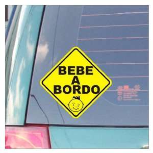  STICKER DECAL BABY ON BOARD GIFT SPANISH: Automotive