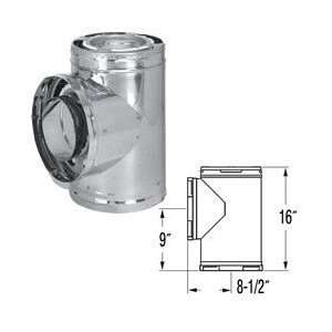   Steel DuraPlus 8 Stainless Steel Class A Chimney Pipe Insulated Tee
