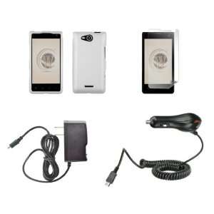   ATOM LED Keychain Light + Screen Protector + Wall Charger + Car