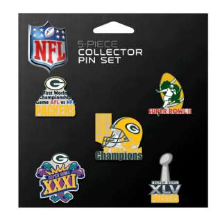 Green Bay Packers Super Bowl Champions Pin Set 032085454188  