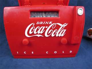 Old Tyme Coca Cola Cooler Radio AM/FM/Cassette OTR 1949  