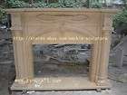 marble Fireplace Mantel mantle surround polished nature solid Gold 