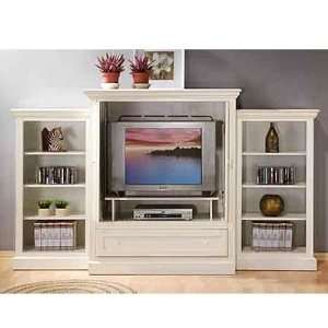  Distressed White Wall Unit by Coaster