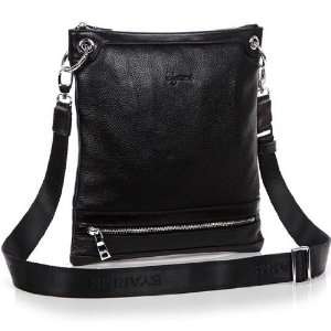   Cowhide Leather Shoulder Messenger Bag for Men