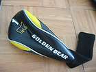 NICKLAUS GOLDEN BEAR YELLOW & BLACK DRIVER HEADCOVER HEAD COVER   NEW