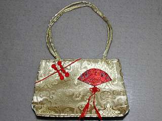 Chinese Satin Handbag Purse (Handbags Purses) NEW  