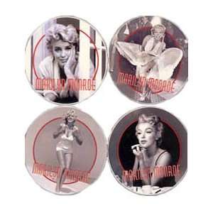Marilyn Monroe Movie Star Glamour Set 4 Stone Coasters New Gift 
