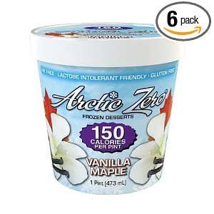 Arctic Zero Maple Vanilla 150 Calories Per Pint Frozen Dessert (Pack 