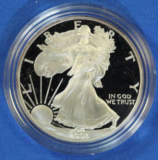   American Eagle Proof 1oz Silver Dollar $1 Coin West Point w/ Box & CoA