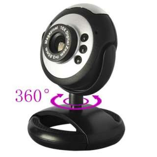 HD 12.0 Mega USB 6 LEDs Webcam Web Cam Camera PC +Mic  