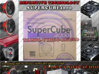 NEW DEFINITIVE TECHNOLOGY SUPERCUBE4000 SUBWOOFER IN STOCK SUPERCUBE 