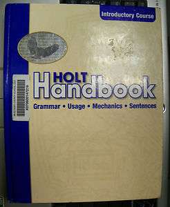 Homeschool~6th Grade 6~Holt Handbook Introductory Course~English 