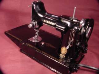 SINGER * FEATHERWEIGHT * MODEL 221 1 * SEWING MACHINE +  