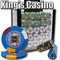 1000 Acrylic Case Kings Casino poker chip set WPT Book  