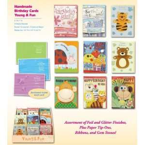  Young N Fun Handmade Birthday Cards In Display Case Pack 