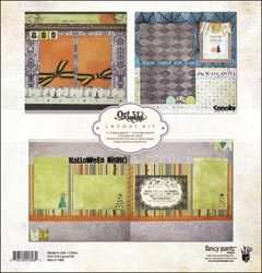 October 31st Page Layout Kit 12x12 by Fancy Pants Halloween Fall 