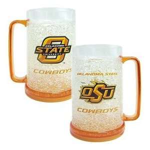  Oklahoma State Cowboys Crystal Freezer Mug: Sports 
