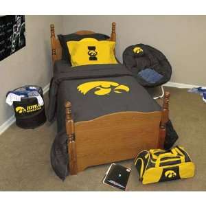  Iowa Hawkeyes NCAA Bed in a Bag   Full/Queen: Sports 
