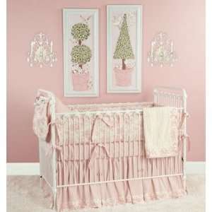   Doodlefish CribToilePinkSet Toile Pink Crib Bedding Collection: Baby