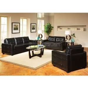  Steve Silver Furniture Ramey Living Room Set (Black) RM900 