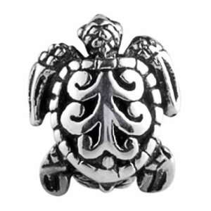   Silverado Sterling Silver Turtle Bead Charm MS003: Silverado: Jewelry