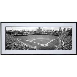  Wrigley Field Black and White Panoramic   Chicago Cubs Vs 