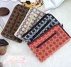 Lots 4 Pcs Mixed Color Stylish Leather Clover Pattern Mobile Phone 