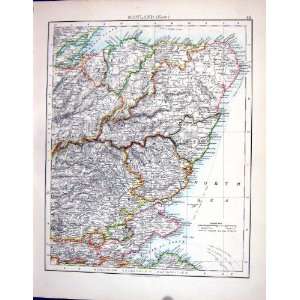   Map 1898 East Scotland Aberdeenshire Arran Skye Argyll