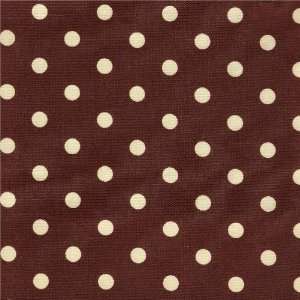 brown polka dot fabric 