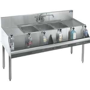  Krowne Royal Four (4) Compartment Bar Sink, 96 W x 19 D 