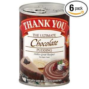 Thank You Pudding Chocolate Pudding, 15.75 Ounce (Pack of 6)  