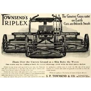   Lawn Mower Machine Yard Blades   Original Print Ad: Home & Kitchen