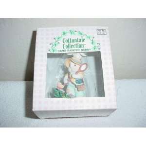    Cottontale Bunny with Butterfly Net Figurine 