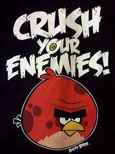 Angry Birds Crush Your Enemies T Shirt   Mens Large  