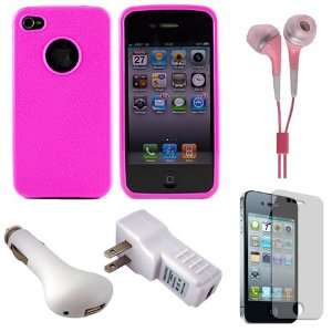  Durable Silicone Skin Cover Case for Verizon Wireless Apple iPhone 4 