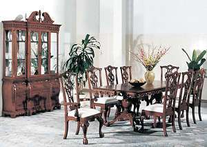 Aretha Carved 11pc Formal Dining Room Set China Cabinet  