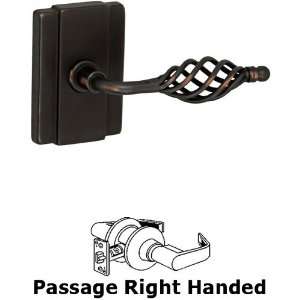  Passage basket right handed lever with small square plate 