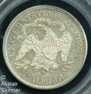 1877 S Seated Liberty Half Dollar PCGS AU50  